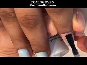 How to video: Spring Ombré Gradient Fade Nails. This nail set is done over Pastel and Cover Nude Acrylic by Tom Nguyen | Venus Beauty system USA | Facebook