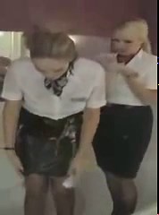 British Airways Stewardesses Strip-Pair in Bath