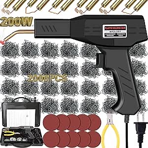 RX WELD Plastic Welder, 2 in 1 Welding Kit Repair Welder Kit 1000PCS Hot Stapler for Car Bumper Cracks, Kayaks, Plastic Toys, Patent Number D1052628 - Amazon.com