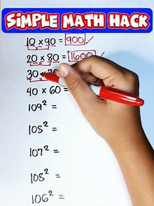 SIMPLE MATH HACK‼️ #math #mathteachergon #mathhacks #mathtitorials | Math Tutorials