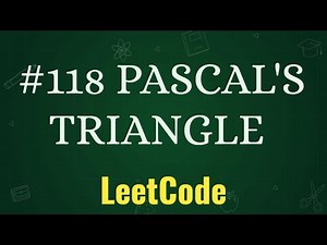 PASCAL'S TRIANGLE | PASCAL TRIANGLE | LEET CODE PROBLEMS | PROBLEM -118 | PLACEMENT PRACTICE