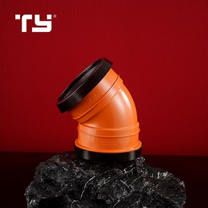 [Hot Item] GB Standard PVC Plastic Drainage Pipe Fittings Orange 45 Degree Elbow