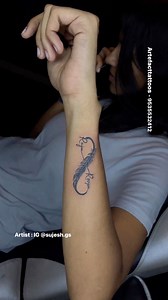 Feather with infinity sign tattoo #tattooed #infinity #featured #trend | Sujesh Gs