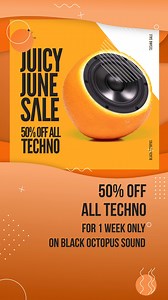 50% off TECHNO! Juicy June sale is on! PLUS $20 bundle of 10 packs at 93% off  Link in bio | Black Octopus Sound | Facebook