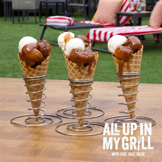 Key Lime Salted Caramel Ice Cream Cones