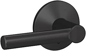 Schlage Custom FC21 BRW 622 KIN Broadway Lever with Kinsler Trim Hall-Closet and Bed-Bath Lock, Matte Black