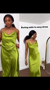 46K views · 688 reactions | Transforming a boring satin dress to sexy elegant dress 殺 #women #fashion #viral | monalisa precious | Facebook