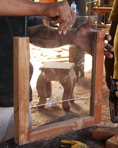 2.9K views · 88 reactions | Woodworking-how to make a mirror window | WOODY KK DAILY | Facebook