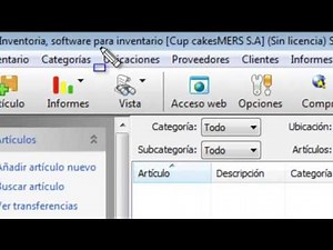 Inventoria Categoria,Ubicacion,Cliente,Proveedor