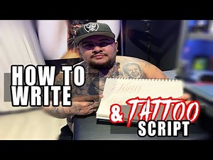 How to do Script & Calligraphy for Tattoos