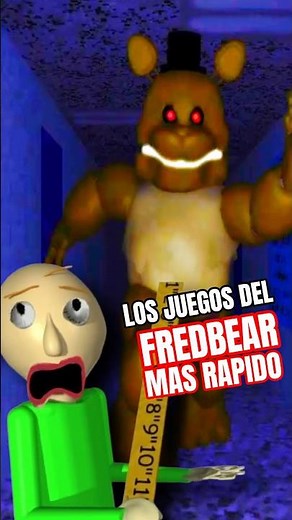 THESE ARE THE FASTEST FREDBEAR GAMES... 😨 FNAF MOD #fnaf #fredbear #baldi