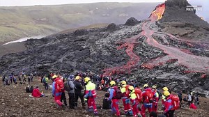 13K views · 394 reactions | People have been flocking to see a volcanic eruption near Reykjavík, Iceland. Some have even been roasting hot dogs on the lava. https://cnn.it/2QpcKnE | CNN | Facebook