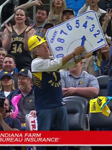42K views · 673 reactions | A Pacers fan got a homemade timer for Giannis | NBA Updates | Facebook