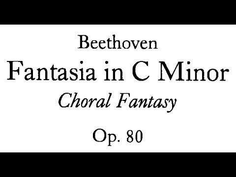 Beethoven - Choral Fantasy, Op. 80 (with score, HD)