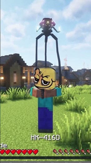 this Minecraft mod is insane.. #waroftheworlds #tripods #Minecraft