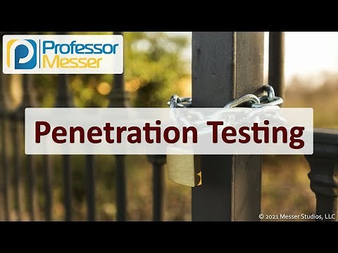 Penetration Testing - SY0-601 CompTIA Security+ : 1.8
