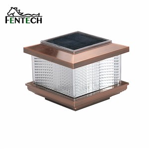 [Hot Item] White LED Plastic 4X4 Solar Post Lights Fence Cap Light for Garden Yard