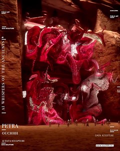 Ouchhh created another outstanding AI Data Sculpture named “AI Whispers of the Ancients,” which combines science, art, and history to reignite the mysticism of Petra as part of the Petra Light Festival in Jordan. The festival will take place for the first time between April 23 and May 20, 2023, in the ancient city of Petra. Ouchhh encourages us to immerse ourselves in the timeless beauty and mystery of Petra in “AI Whispers of the Ancients,” discovering its history via the combination of artific
