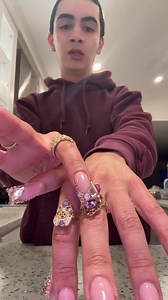 Rose Gold Duck Nails: Long Square Duckie Nail Inspo