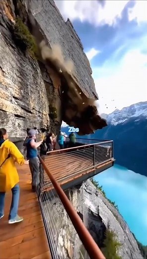 Ular Titanoboa raksasa keluar dari runtuhan longsor #snake #ai #titanoboasnake