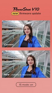 Attention PowerShot V10 users! The latest firmware update is here and it brings significant improvements to Image Stabilisation, enhancing stability while shooting videos. Perfect for capturing on the go or even with one hand extended! Download now: https://bit.ly/4eaaZBt | Canon Imaging Asia