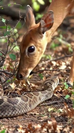 “Python vs Impala: Deadly Ambush in the African Savanna” #wildlife #wildlifeconflict #python