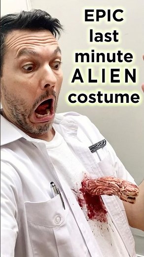 How I Made an ALIEN Costume in 7.5 hours!! #cosplay #halloween