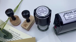 Custom Signature Stamp Personalized Self Inking Signature Stamp Refillable Name Stamps for Office Business Documents - Rectangle
