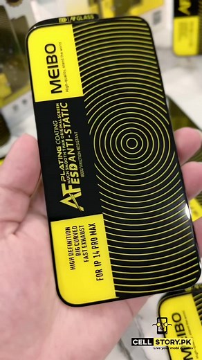 **Meibo Glass Screen Protector** for Iphone Models 👉Extreme Fine Quality with thin bezels, as just no screen protector is applied. 👉Covers completely from Edge to edge. Limited Stock, so protect your delicate iphone screens and place order now!! DM/WhatsApp 0334 8040600 or visit cellstory.pk to place your order. Or Visit our outlet in E-11/2 Markaz, Islamabad. . . . . #instareels #reels #glassprotector #9d #facebookreels #reelsviral #iphone #highquality #meibo #brand | CellStory.pk