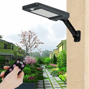 [Hot Item] Wireless Wall Lamp Waterproof IP65 Outdoor Security Night Light with Motion Sensor and Remote Control for Garden, Fence, Patio, Yard, Gate