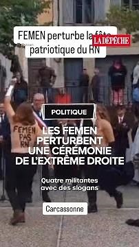 L'action des Femen à Carcassonne