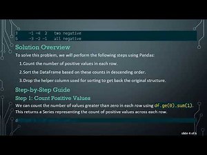 Efficiently Arrange Pandas DataFrame by Negative and Positive Row Values