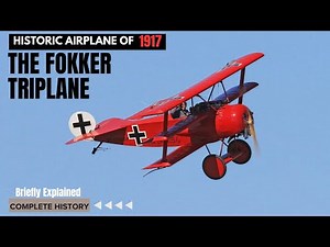 Fokker Dr.I Triplane || A Historic Airplane of WWI || First fighter Aircraft 1917