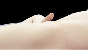 Trans Girl with a Tiny Dick Masturbates Ultra Closeup