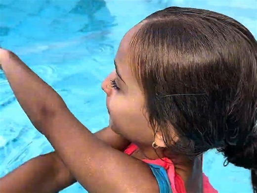 Teen pool challenge