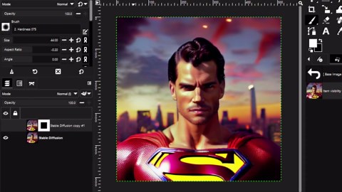 AI Generative Fill working in GIMP via Intel OpenVINO Plug-in