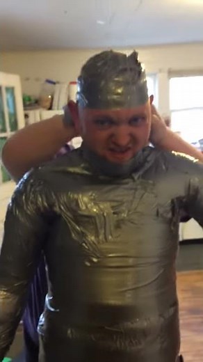 Duct tape mummy part 2