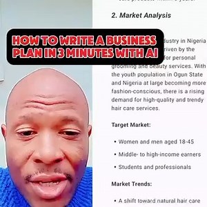 23K views · 292 reactions | How to Write a Professional Business Plan in 3 Minutes With AI | IGBOKWE | Facebook