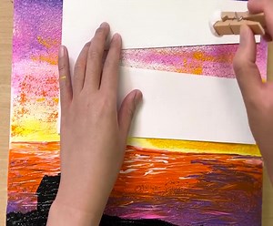 How to paint a simple lighthouse / Acrylic painting | Art Skills