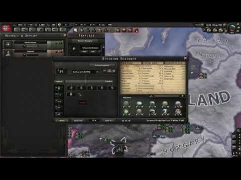 Hearts of Iron 4 - German Panzer Division Historical Template (1942)
