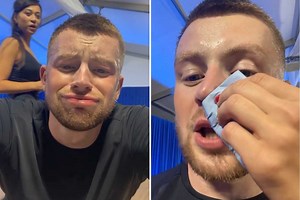 Strictly's Adam Peaty left with BLOOD pouring from his nose after Katya Jones' gruelling rehearsal