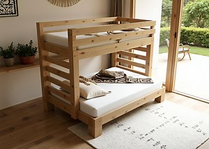 Twin Over Full Size Bunk Bed | DIY Woodworking Plan - Etsy UK