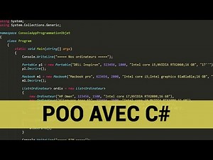C# : Tuto débutant POO (Programmation orientée objet) condensé en 1 vidéo.