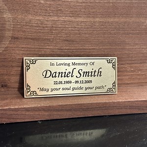Engraved Bronze Metal Memorial Plaque: Weather & UV Resistant - Etsy