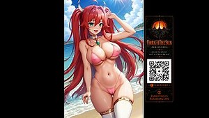 Anime Beach Girls – Présentation de bikinis | Art anime NSFW AI Hentai Ecchi Gros seins - Impressions sur toile disponibles chez DarkIsTheSunPublishing