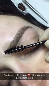 2.7K views · 61 reactions | Semi permanent hyper realistic 'bold 'brows - phibrows ❤ | The Dublin Makeup Academy | Facebook