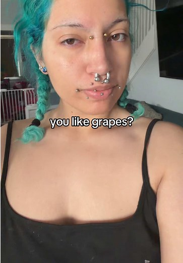 grape flavored stuff tastes so nasty idc #grapes #fruit #real #grapejuice #fyp