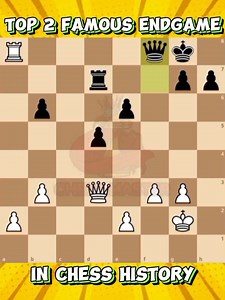 Top 2 Famous Endgame in Chess History 📖♟️🔥 #Chessmaster | Chess Master