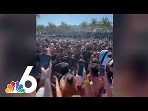 Spring break chaos begins with boxing match on Fort Lauderdale Beach
