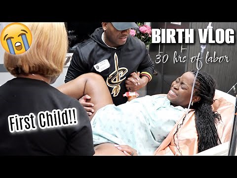 BIRTH VLOG 😭 30 hrs of REAL & Raw Labor & Delivery of My First Child in THE BEST WAY🙌🏾💃🏽